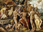 Frans Floris de Vriendt The Judgment of Paris oil painting on canvas